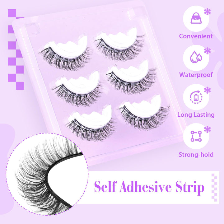 alphonse Self Adhesive Eyelashes, 3 Count