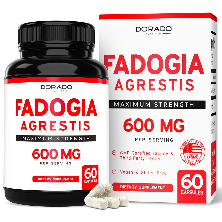 DORADO NUTRITION Fadogia Agrestis Extract Capsules, 600 mg