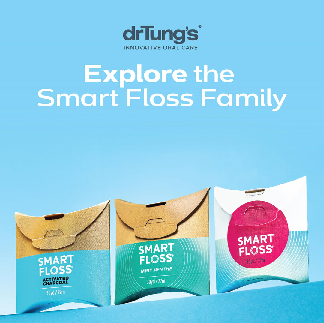 drTung's Smart Floss Expanding Natural Waxed Dental Floss, Pack of 1