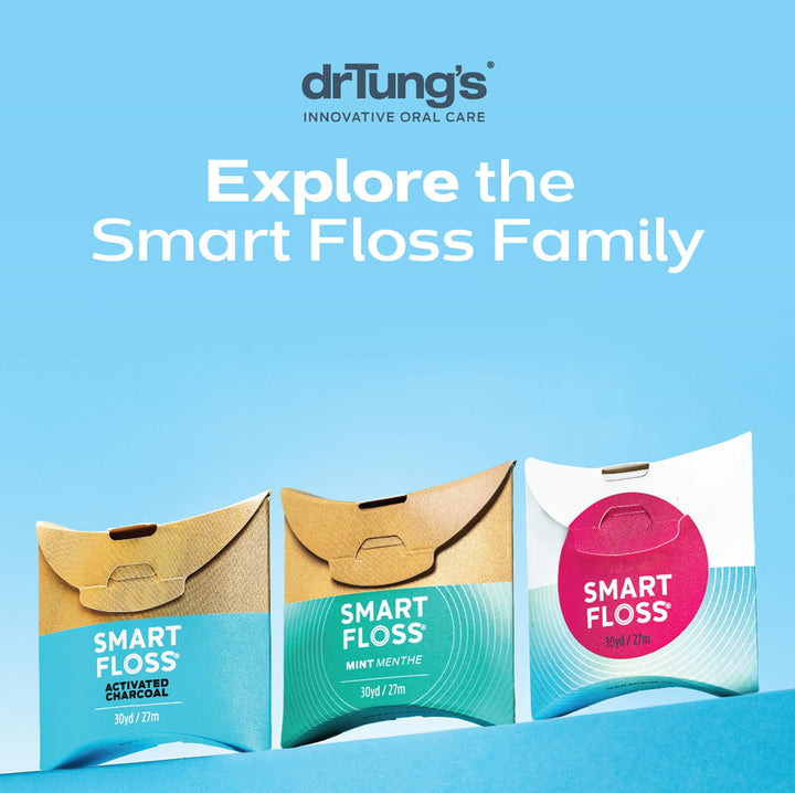 drTung's Smart Floss Expanding Natural Waxed Dental Floss, Pack of 1