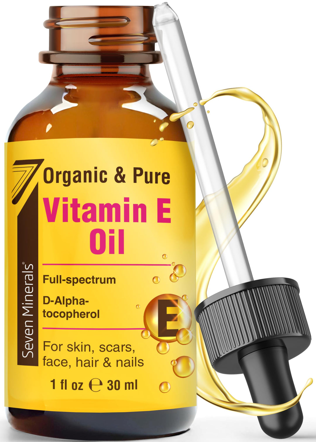Seven Minerals Vitamin E Oil, 75,000 IU, 1 oz