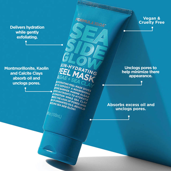 Formula 10.0.6 Sea Side Glow Skin Hydrating Peel Mask, 3.4 fl oz