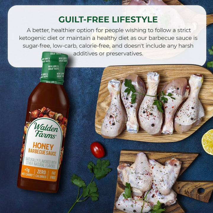 Walden Farms Barbecue Sauce, Honey, 340 g