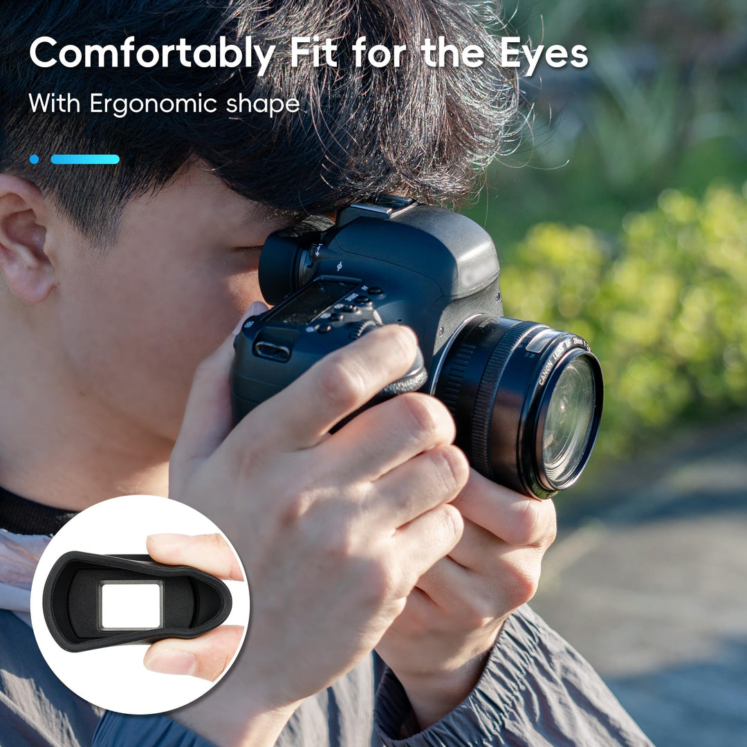 Kiorafoto Soft Silicone Camera Viewfinder Eyecup for Canon EOS
