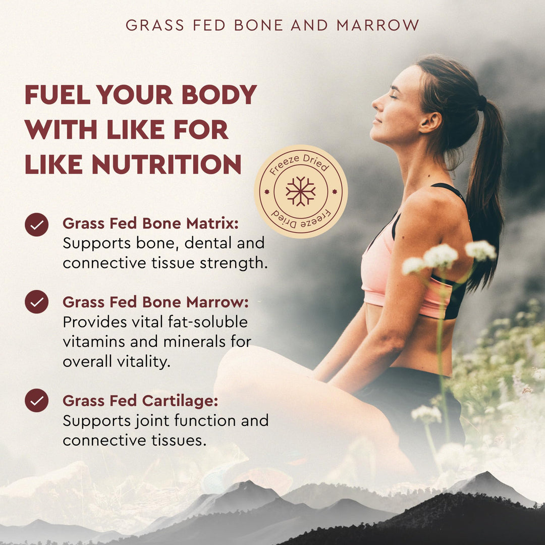 Ancestral Supplements Grass Fed Beef Bone and Marrow Supplement, 180 Count