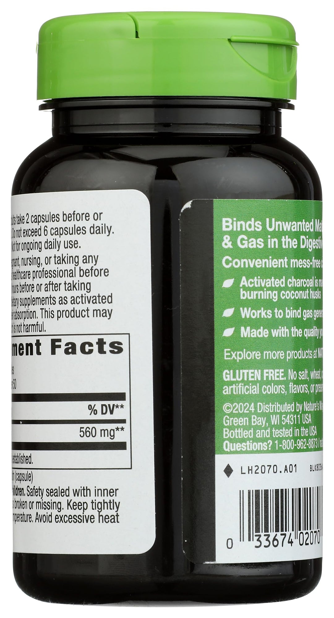 Nature's Way Activated Charcoal, 100 Count