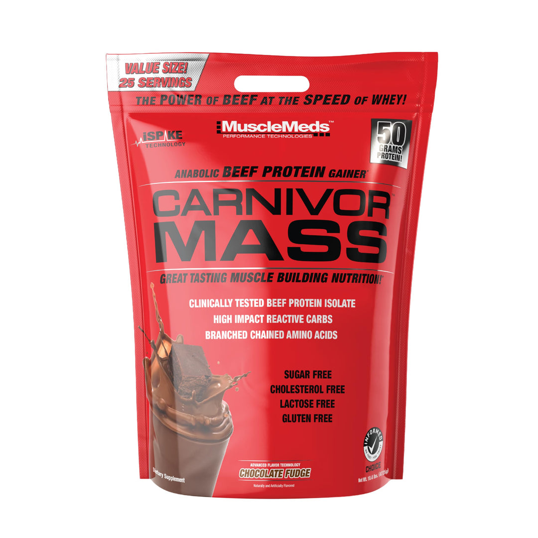 MuscleMeds Carnivor Mass, Chocolate Fudge, 10.4 lb