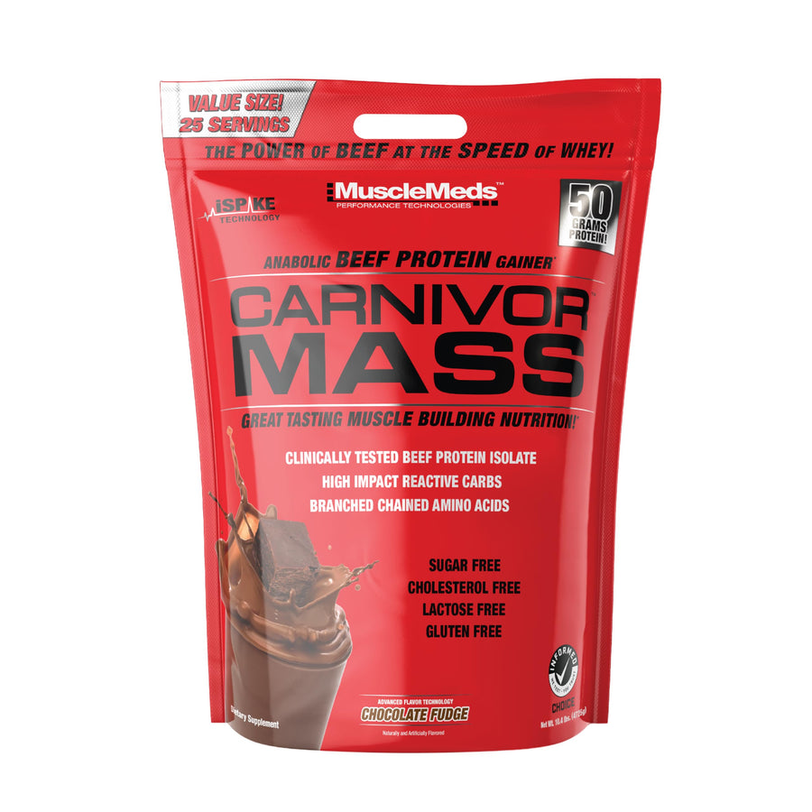 MuscleMeds Carnivor Mass, Chocolate Fudge, 10.4 lb