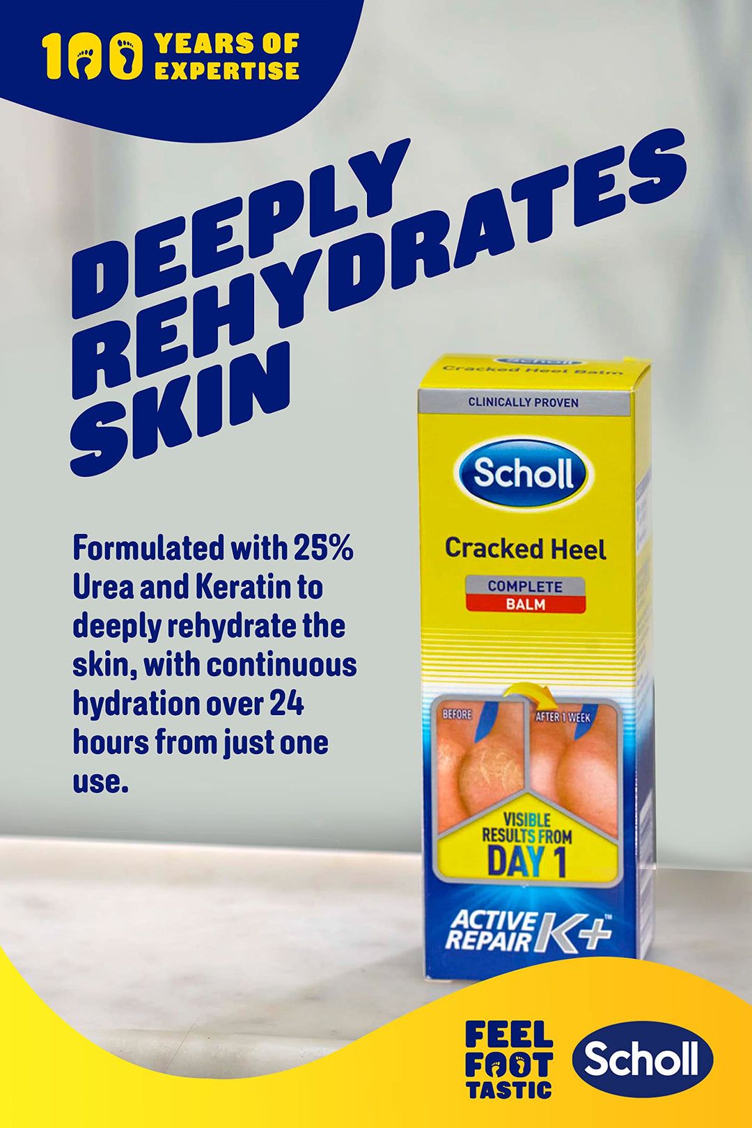 Dr. Scholl's Cracked Heel Repair Cream K+, 60 ml