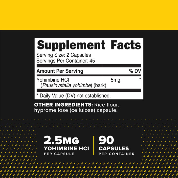 Primaforce Yohimbine HCl, 2.5 mg, 90 Count