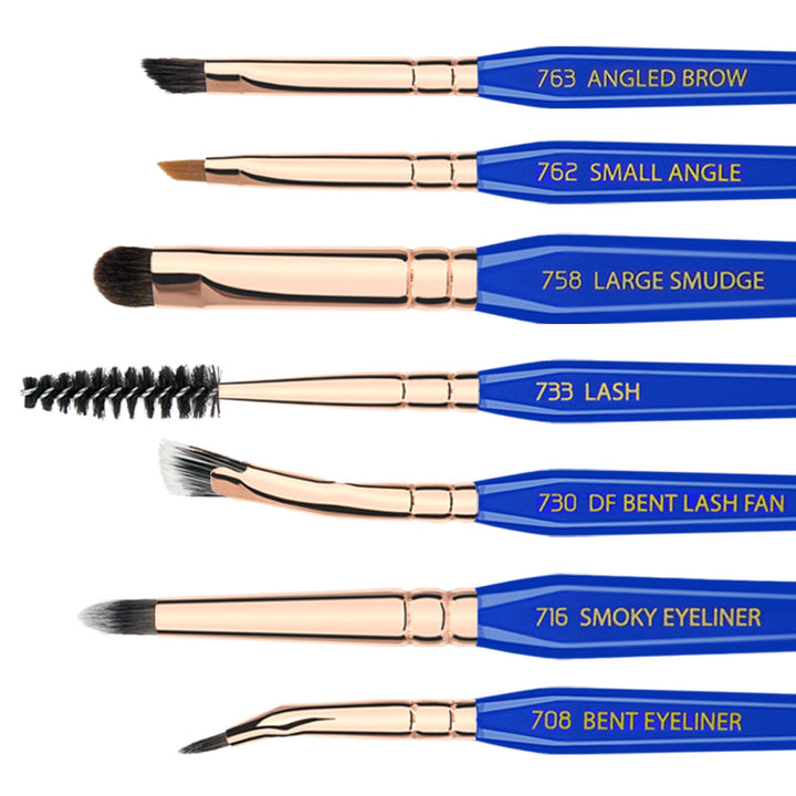 Bdellium Tools Golden Triangle Complete Makeup Brush Set, Eyes Only, 15 Count