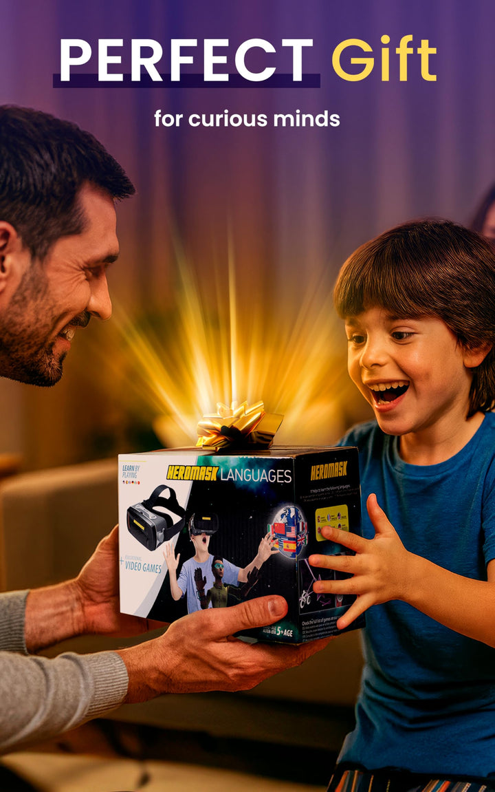 Heromask Educational VR Headset, Spanish Games, Kids