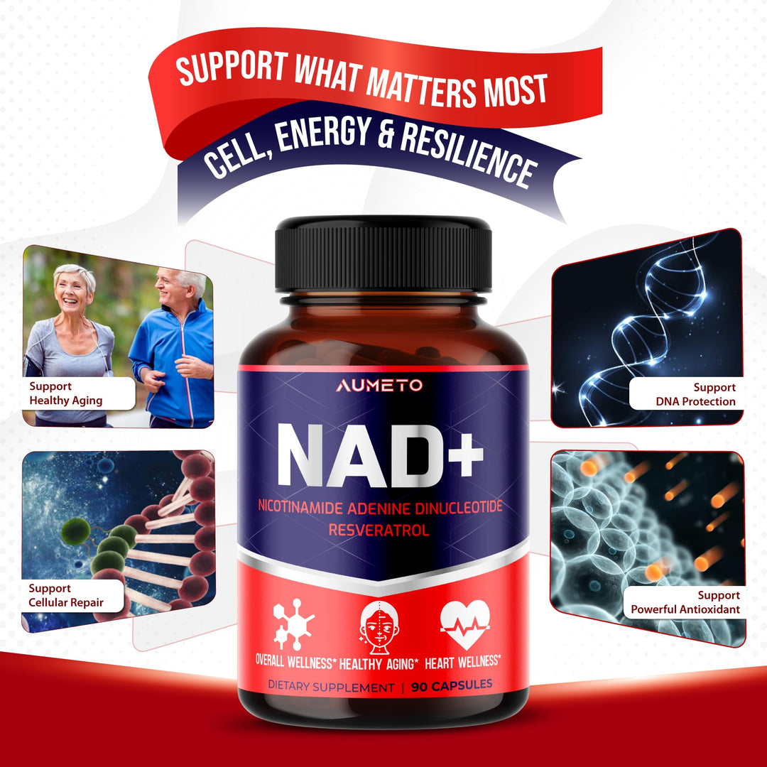 AUMETO NAD+ 8in1, 90 Count