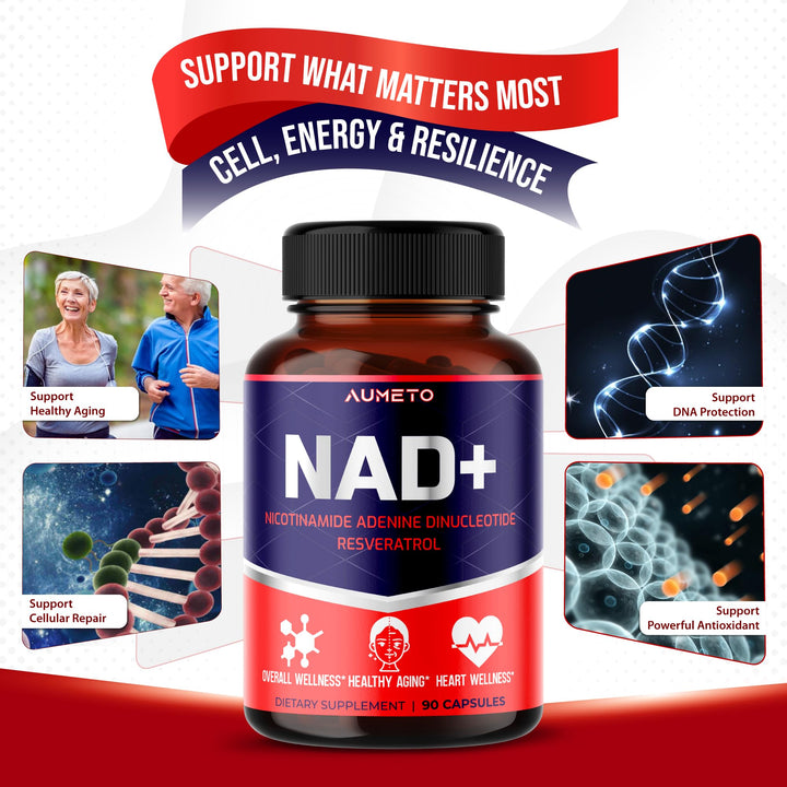 AUMETO NAD+ 8in1, 90 Count