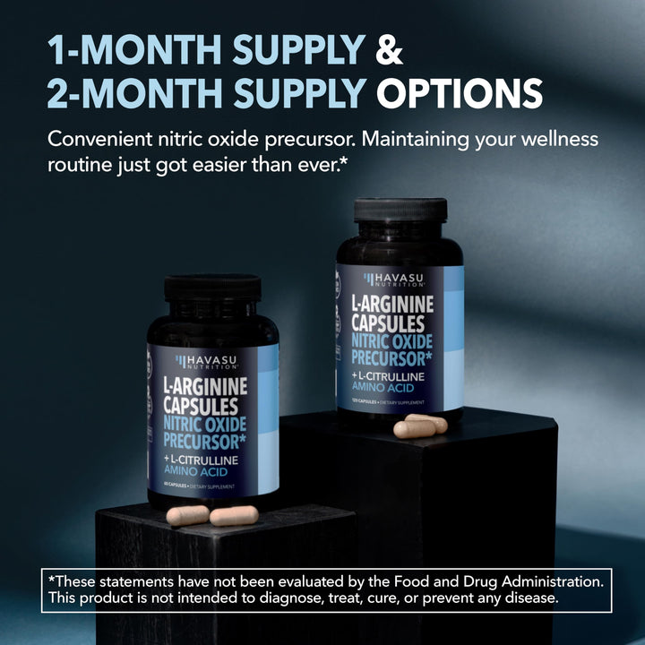 HAVASU NUTRITION L-Arginine And L-Citrulline, 30 Servings