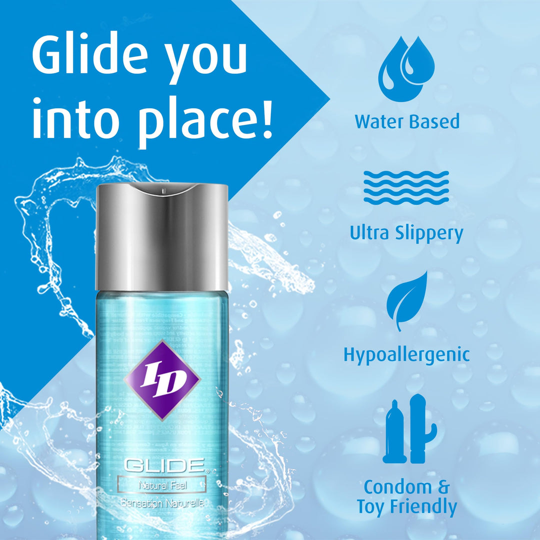 ID Lubricants Natural Feel Water-Based Personal Lubricant, 8.5 fl oz