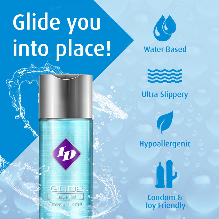 ID Lubricants Natural Feel Water-Based Personal Lubricant, 8.5 fl oz