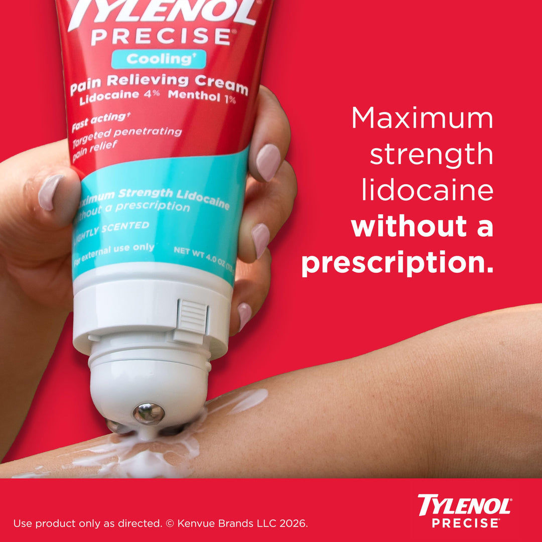 Tylenol Precise Cooling Pain Relieving Cream, Maximum Strength, 4 oz