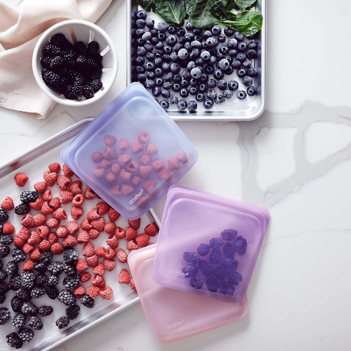 Stasher Storage Box, Raspberry, Silicone
