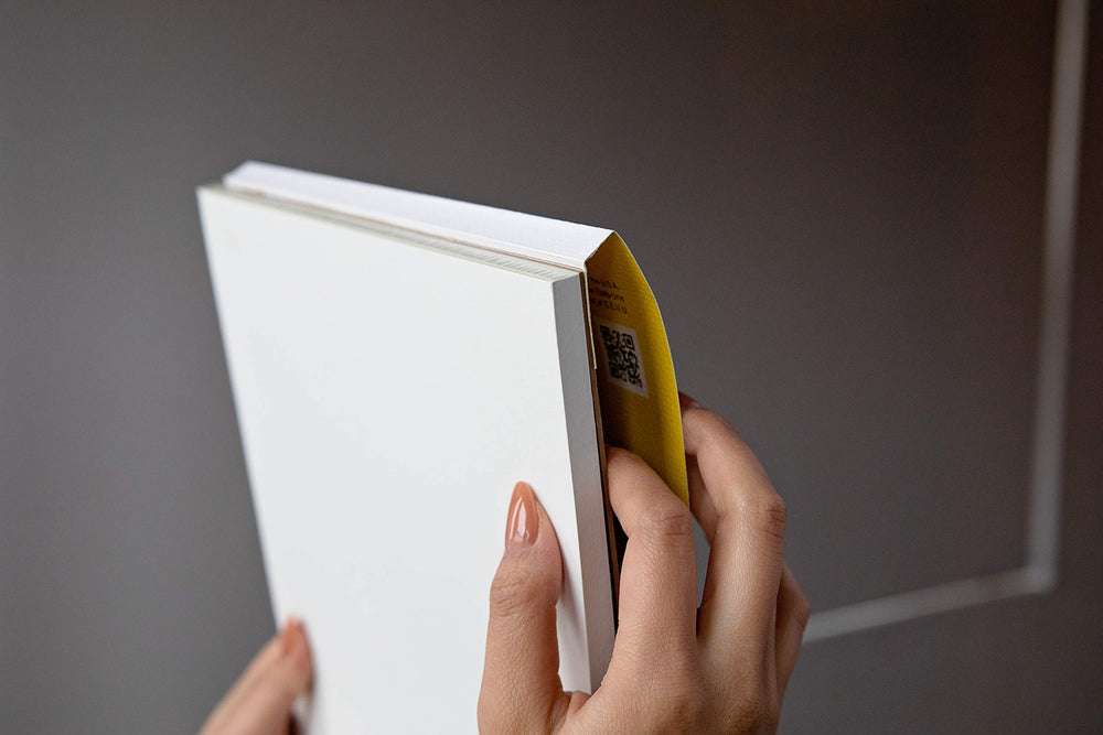 Strathmore 300 Series Glue Bound Canvas Paper Pad, White, 10 Sheets, 9 in x 12 in