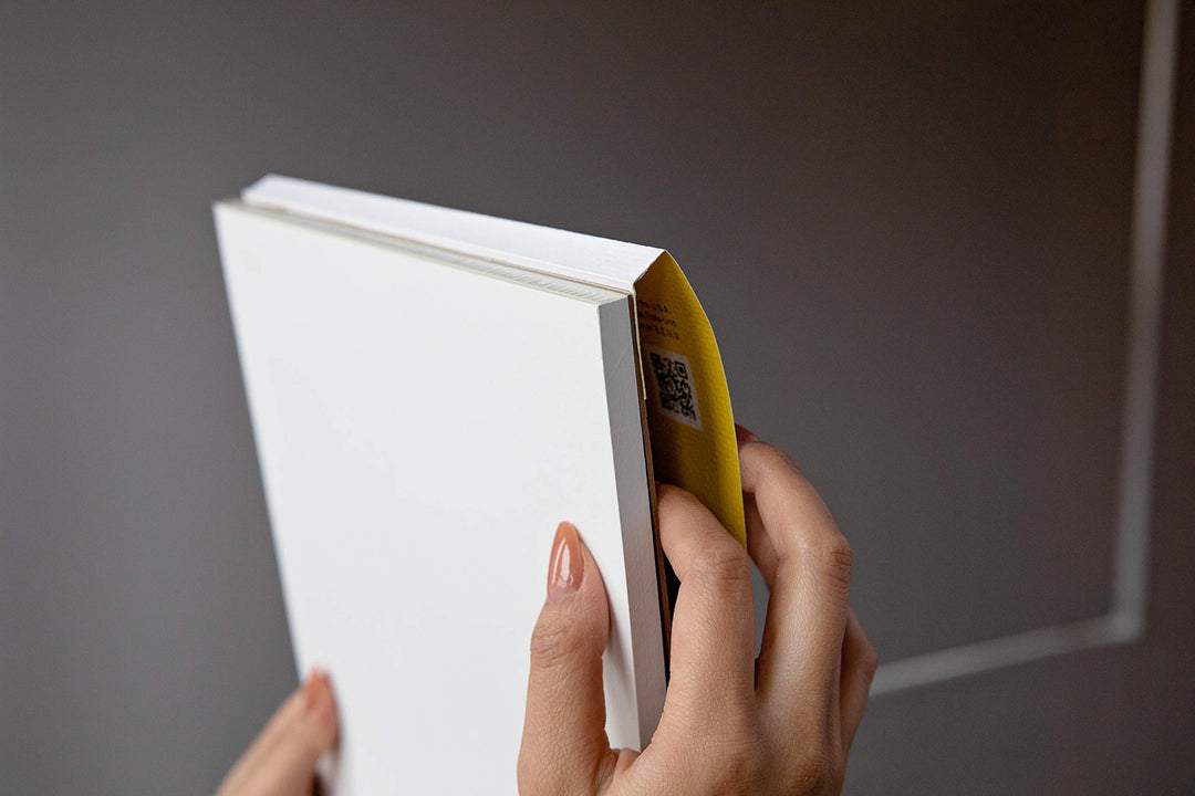 Strathmore 300 Series Glue Bound Canvas Paper Pad, White, 10 Sheets, 9 in x 12 in