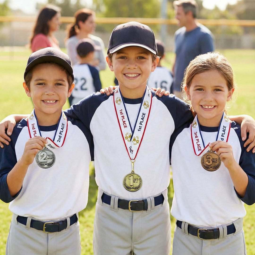 All Quality Award Medals, Gold Silver Bronze, 3 Count