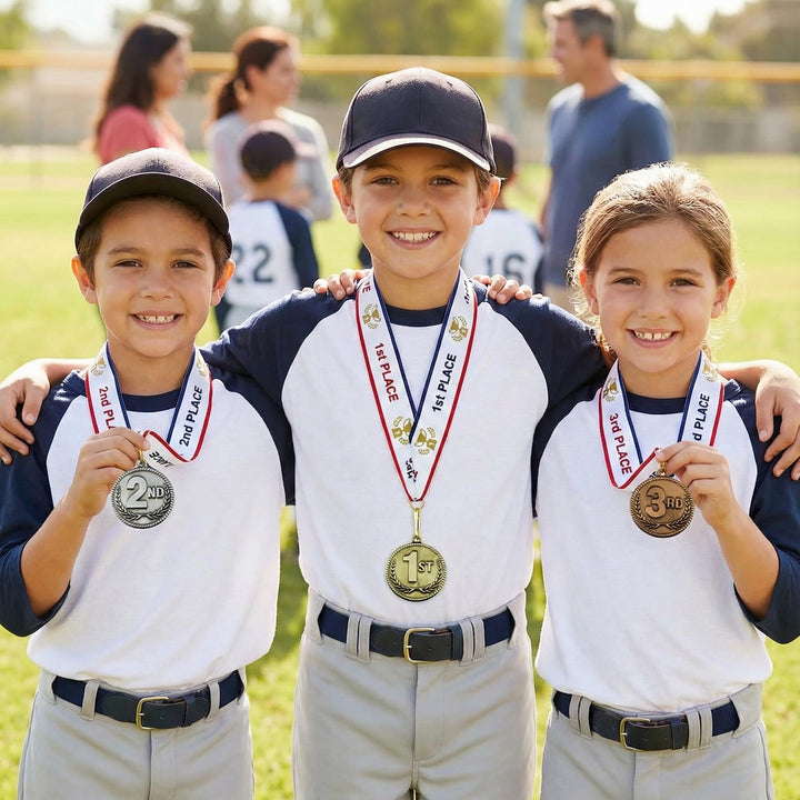 All Quality Award Medals, Gold Silver Bronze, 3 Count