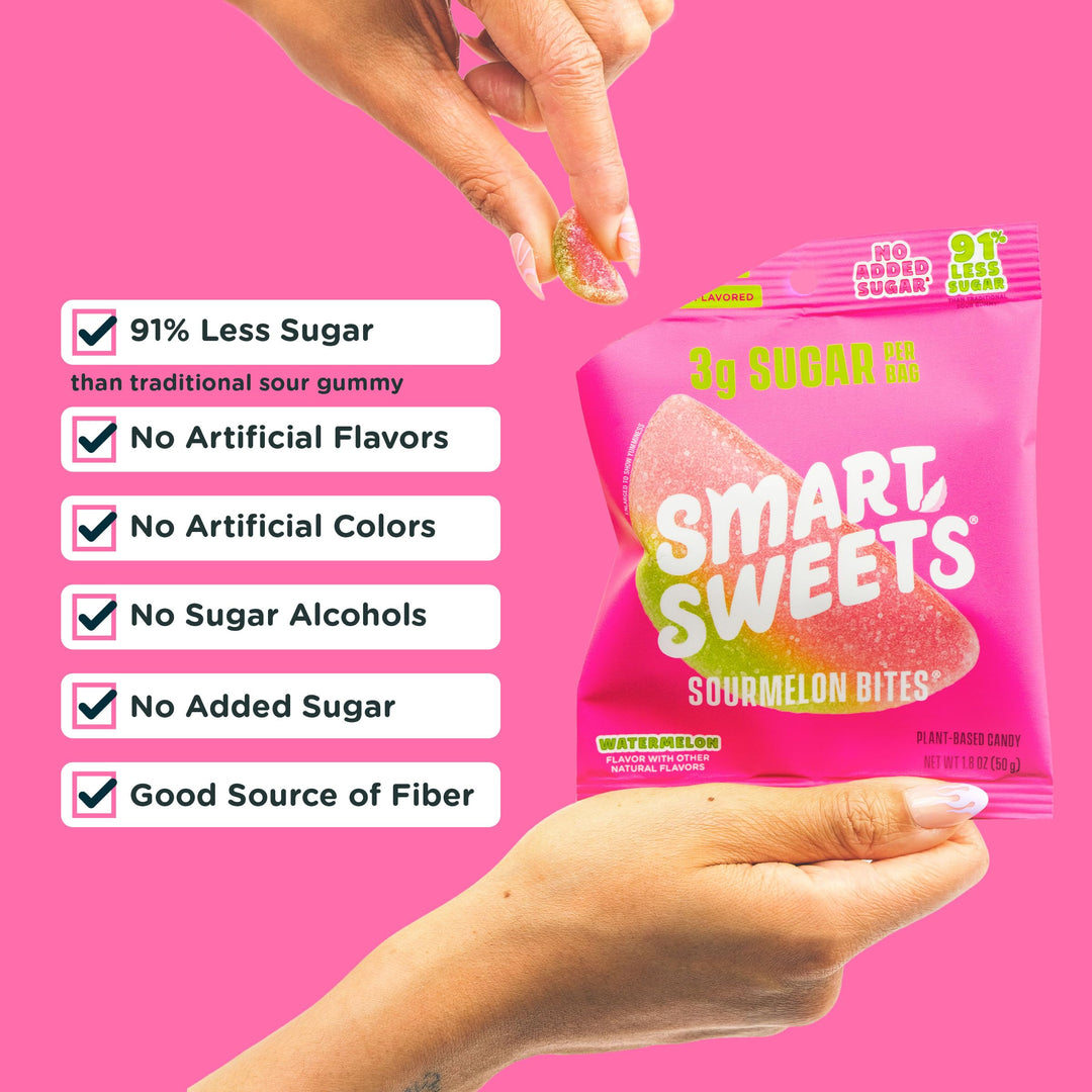 SmartSweets Sour Melon Bites, Watermelon, 50 g