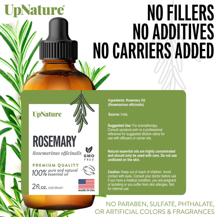 UpNature Rosemary Essential Oil, 2 oz