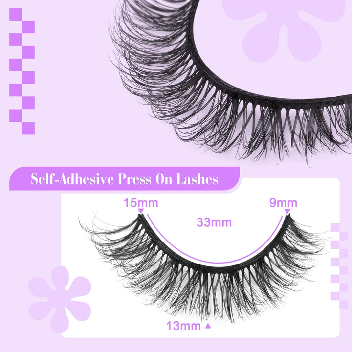 alphonse Self Adhesive Eyelashes, 3 Count