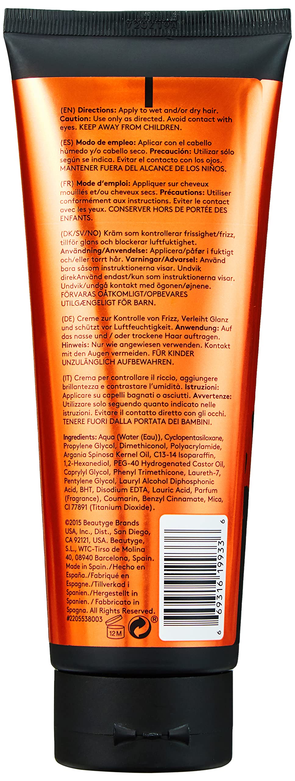 D:Fi De-Frizz+Tame Cream, 250 ml