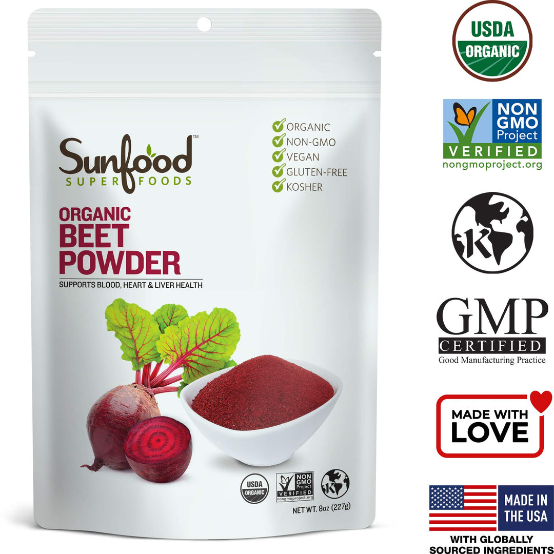Sunfood Superfoods Organic Beet Powder, 8 oz