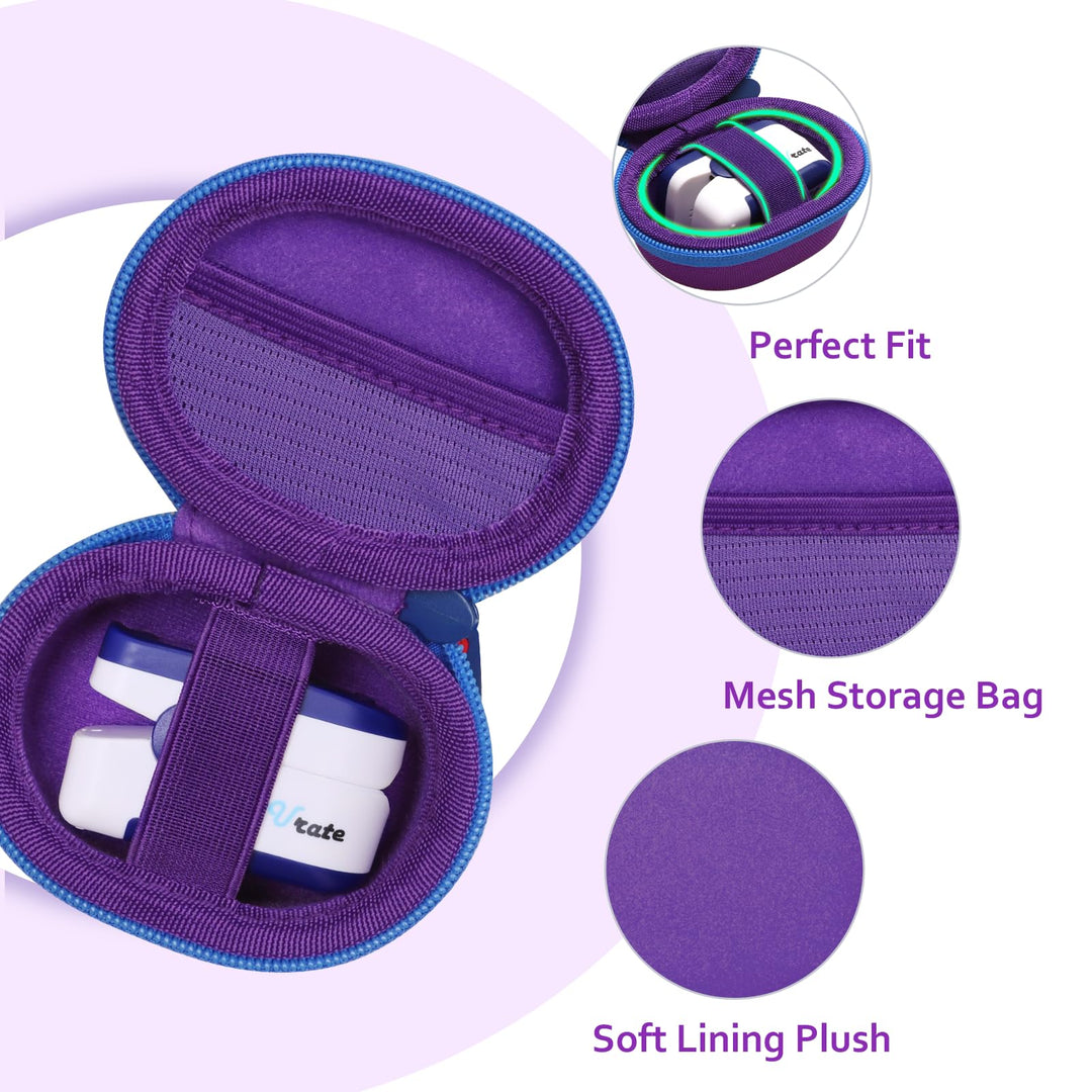 XANAD Case for Pulse Oximeter, Purple, 3.0 x 2.1 x 1.3 in