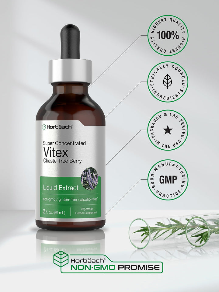 Horbäach Vitex Berry Chasteberry Extract, Alcohol Free, 2 fl oz