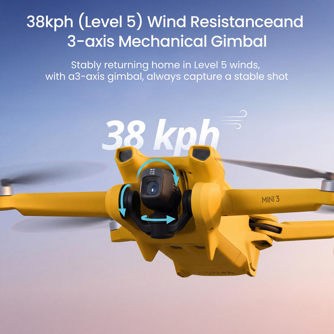 DJI Mini 3 Pro Drone, DJI RC, Under 249 g