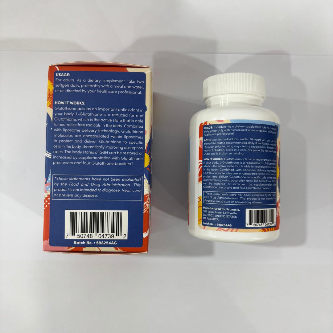 Prunucis Liposomal Glutathione Softgels, 2400 mg, 60 Count