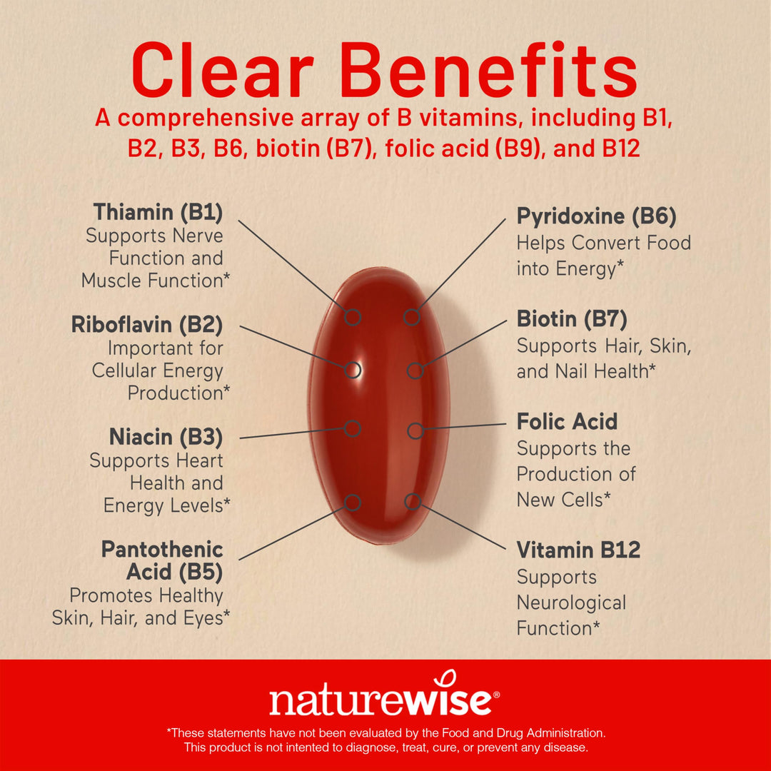 NatureWise Vitamin B Complex Softgels, 60 Count