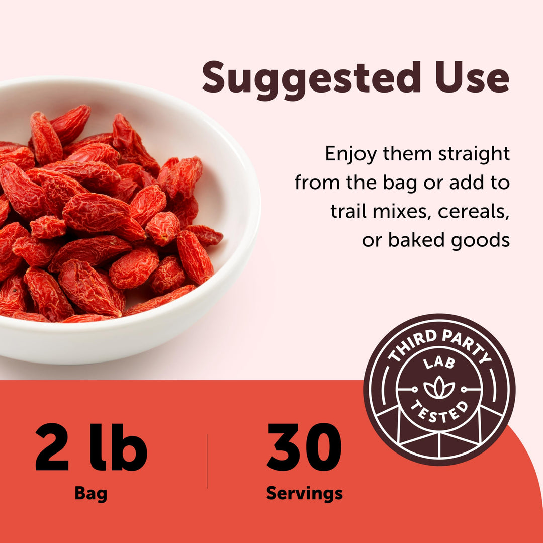 Micro Ingredients Organic Goji Berries, 2 lb