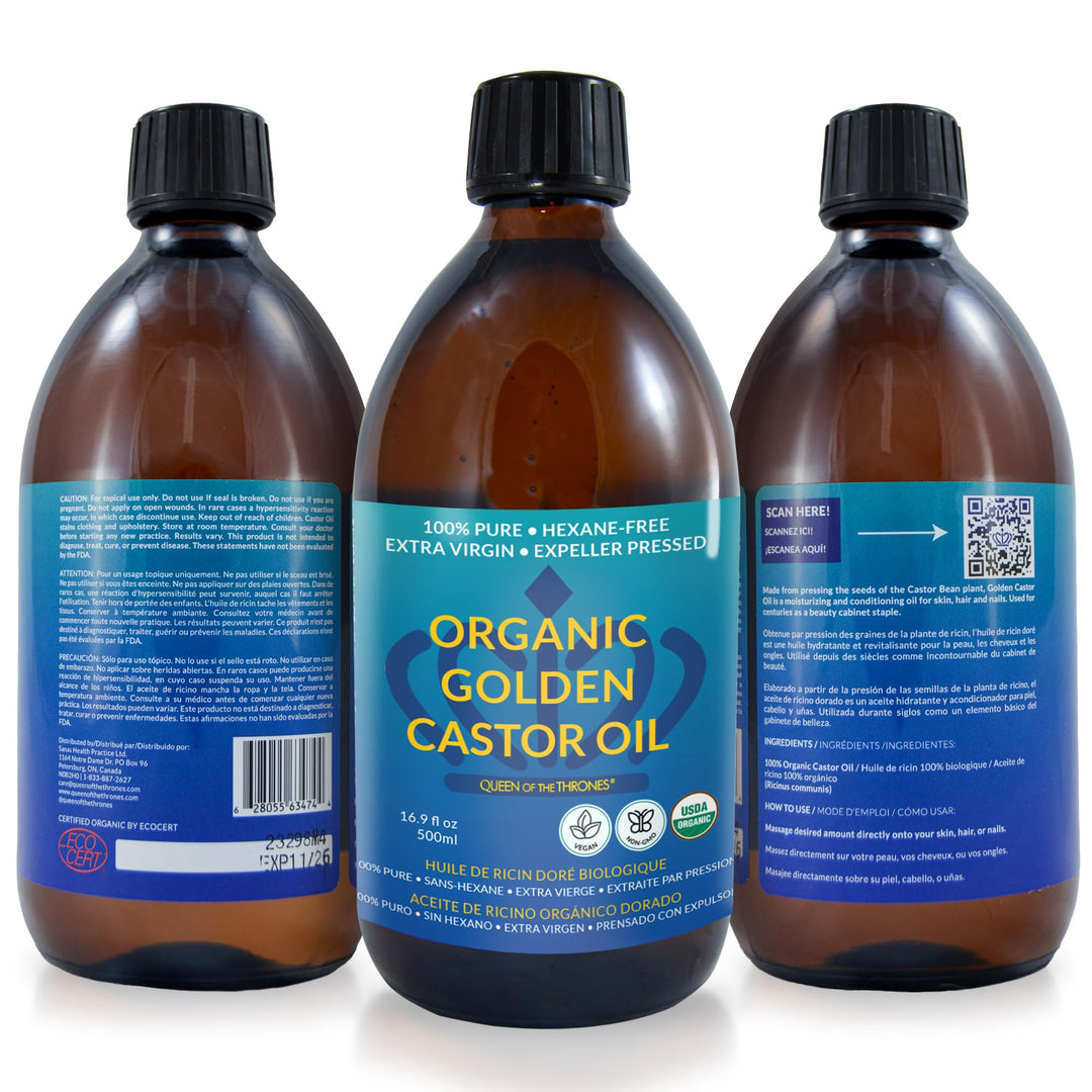 Queen of the Thrones Organic Castor Oil, 16.9 fl oz