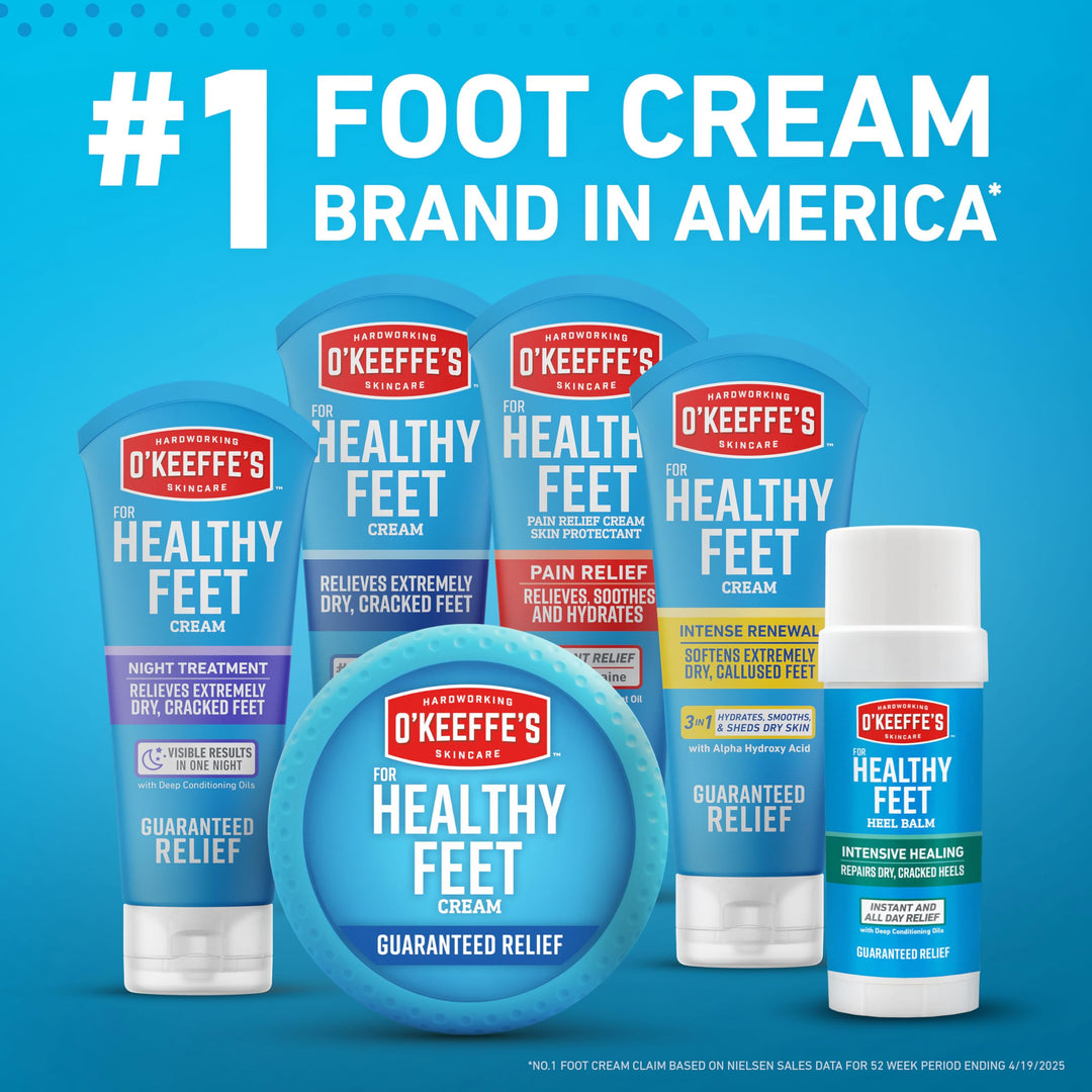 O'Keeffe's For Healthy Feet Night Treatment Foot Cream, 7.0 oz
