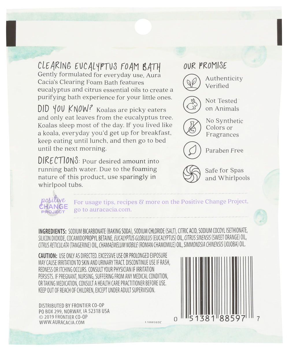 Aura Cacia Clearing Foam Bath, 70.9 g
