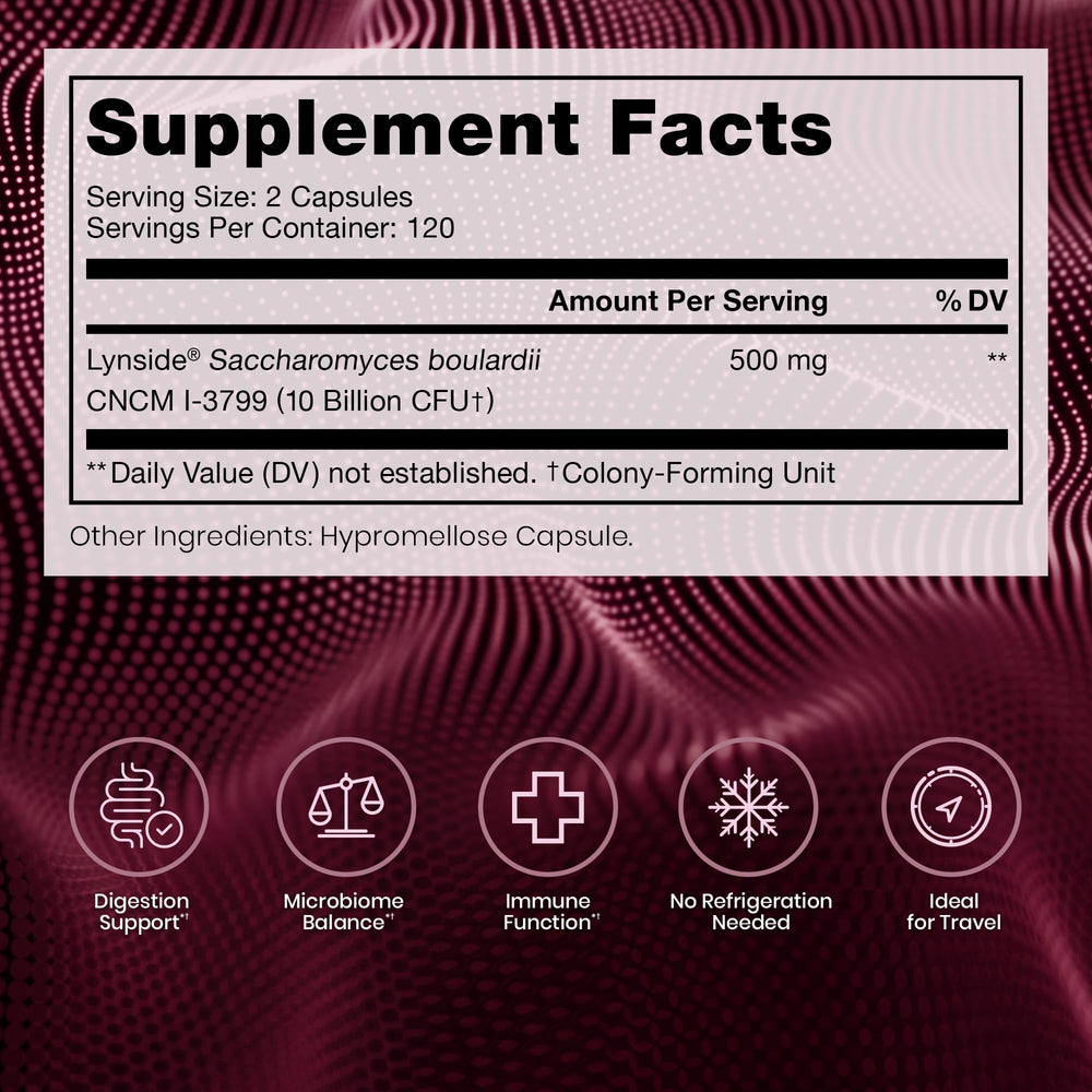Pure Therapro Rx Saccharomyces Boulardii Probiotic Capsules, 240 Count