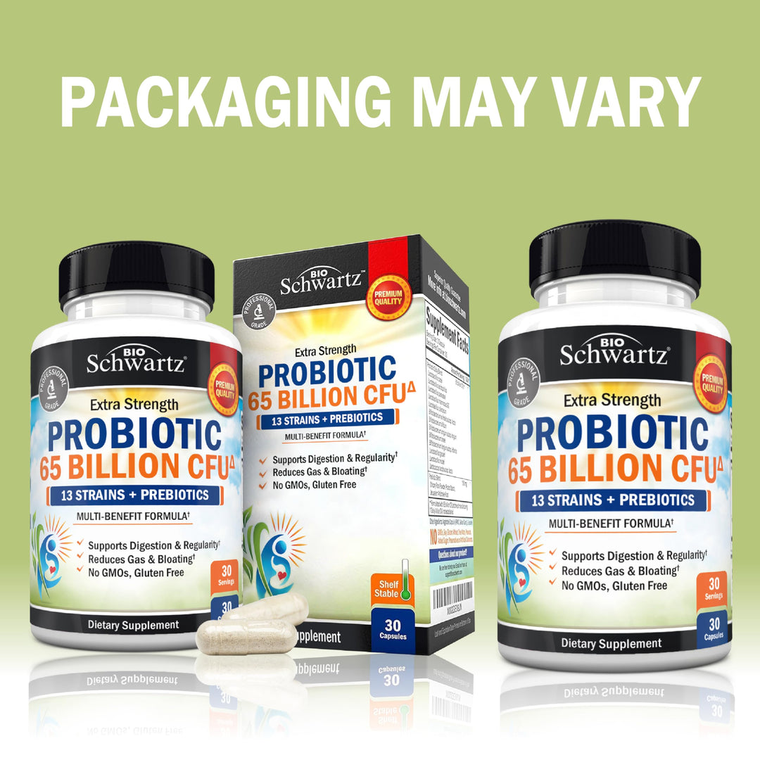 BioSchwartz Probiotic 65 Billion CFU, 30 Count