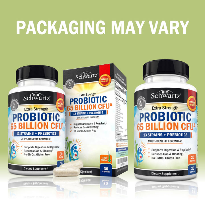 BioSchwartz Probiotic 65 Billion CFU, 30 Count