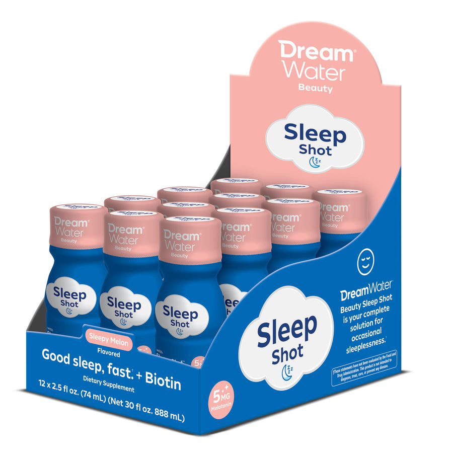 Dream Water Sleep Aid Drink Supplement, Zen Tonic, 5 mg, 2.5 fl oz, 12 Count