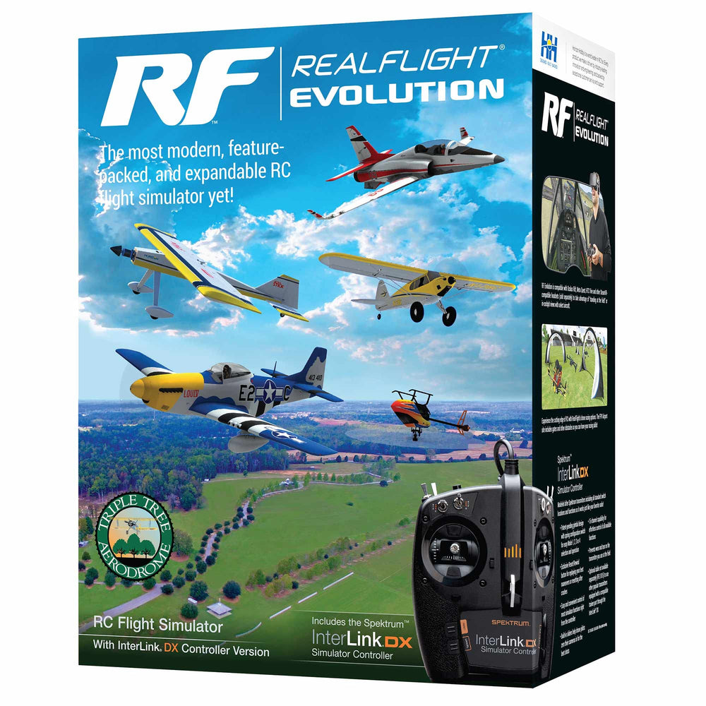 RealFlight Evolution RC Flight Simulator, Interlink DX Controller, RFL2000