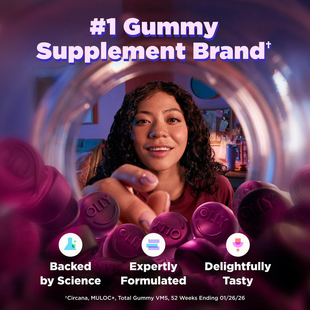 OLLY Sleep Immunity Melatonin Gummy, Berry, 3 mg, 36 Count