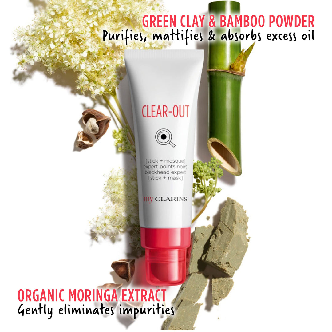 Clarins Clear-Out Anti-Blackheads Stick And Mask, 50 ml