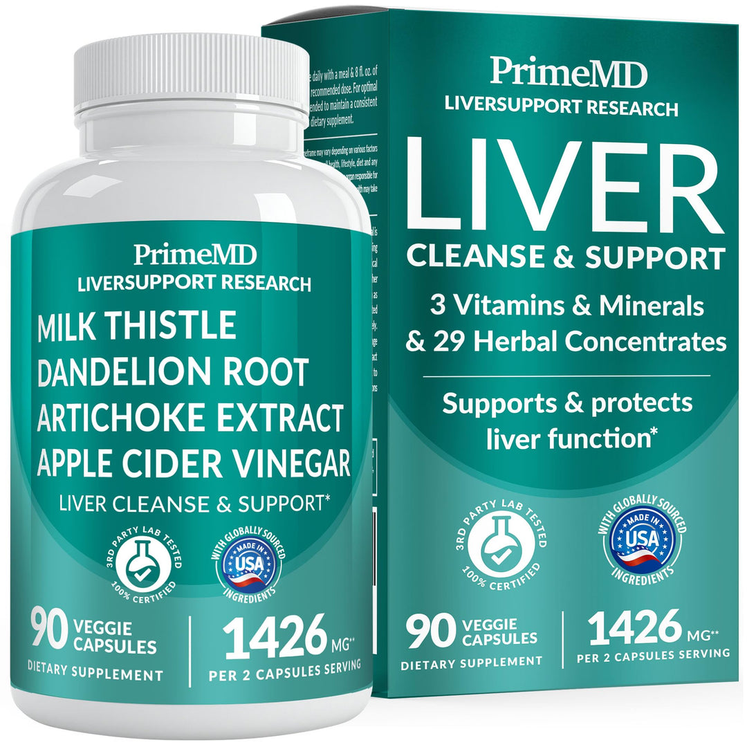 PrimeMD Liver Supplement With Milk Thistle And Dandelion Root, 1426 mg, 90 Count