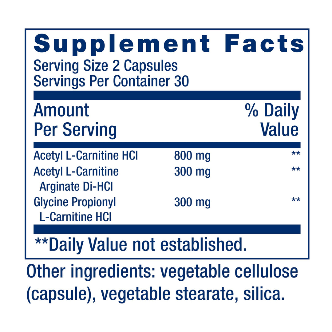 Life Extension Optimized Carnitine, 60 Count